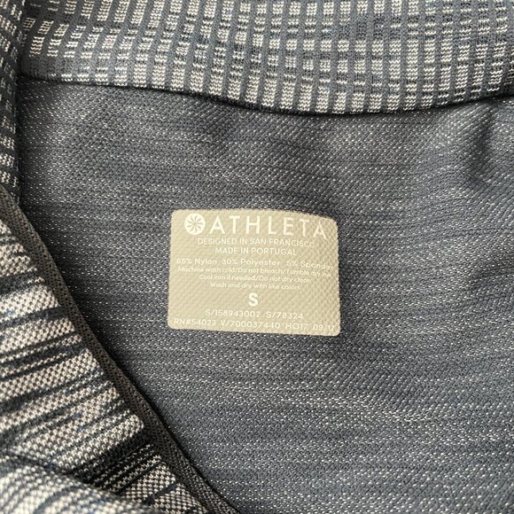 Athleta Women's Jacket Gray Flurry Half Zip Base Layer Mock Neck Long Sleeve - Picture 5 of 6